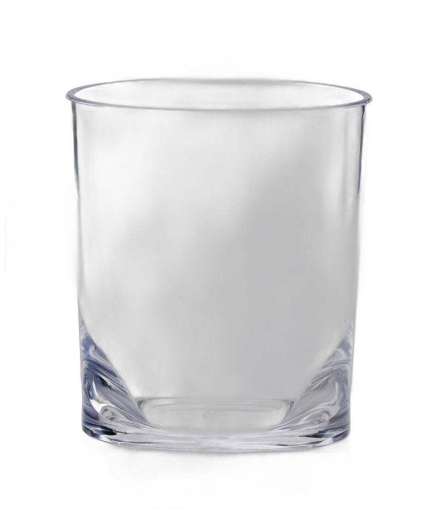 Set of Four Clear Acrylic Stemless Whiskey Glass HomeRoots