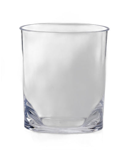 Set of Four Clear Acrylic Stemless Whiskey Glass HomeRoots