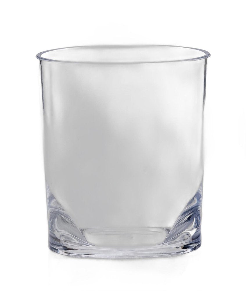 Set of Four Clear Acrylic Stemless Whiskey Glass HomeRoots