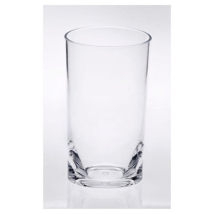Set of Four Clear Tritan Plastic Stemless Highball Glass HomeRoots