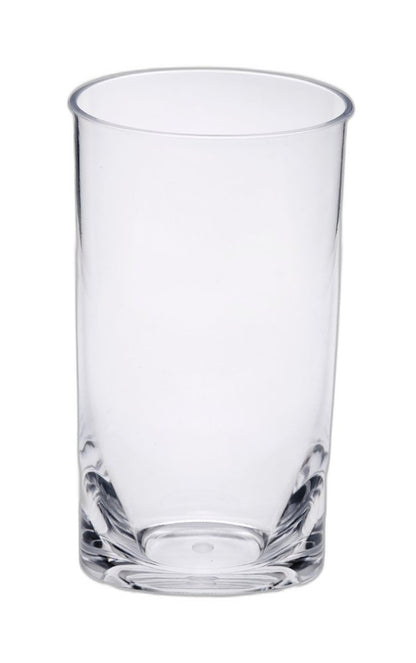 Set of Four Clear Tritan Plastic Stemless Highball Glass HomeRoots