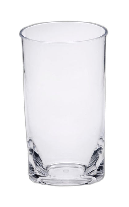 Set of Four Clear Tritan Plastic Stemless Highball Glass HomeRoots