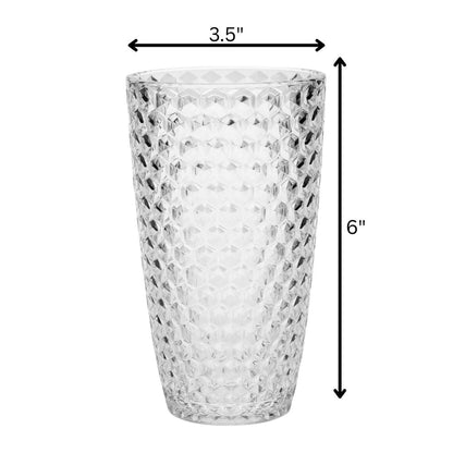 Set of Four Clear Acrylic Stemless Highball Glass