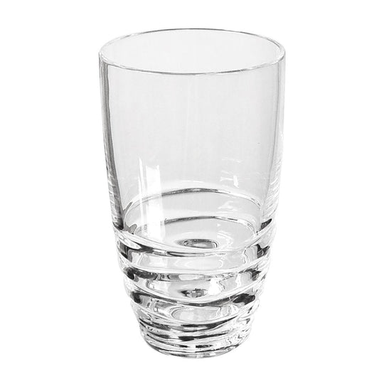 Set of Four Clear Acrylic Stemless Highball Glass HomeRoots
