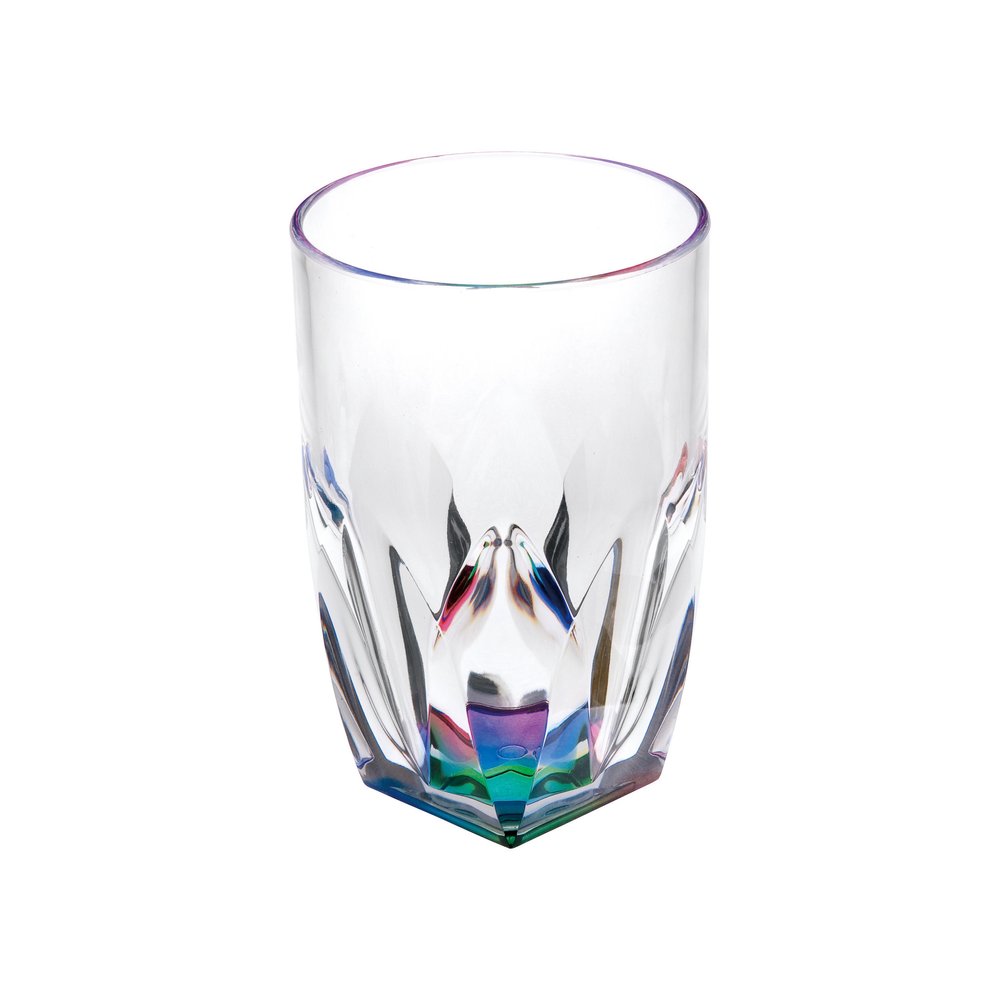Set of Four Rainbow Acrylic Stemless Highball Glass — view 7