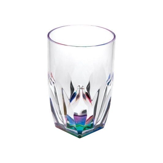 Set of Four Rainbow Acrylic Stemless Highball Glass HomeRoots