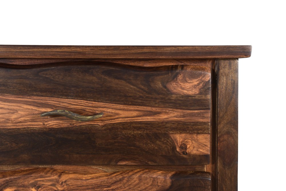 60" Dark Brown Solid Wood Six Drawer Dresser HomeRoots