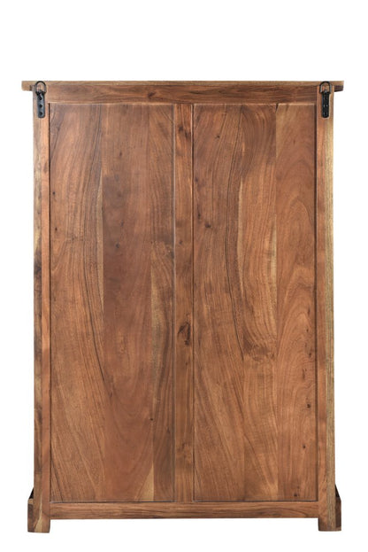 51" Brown Solid Wood Live Edge Five Drawer Standard Chest HomeRoots