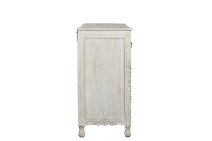 57" White Solid Wood Seven Drawer Dresser HomeRoots