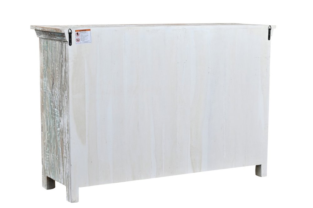 60" White Solid Wood Six Drawer Double Dresser — view 5