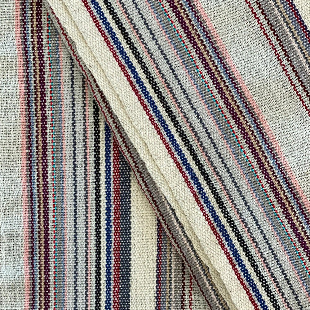 39" X 71" Gray Cotton Plain Weave Striped Turkish Towel Throw Blanket with Tassels HomeRoots
