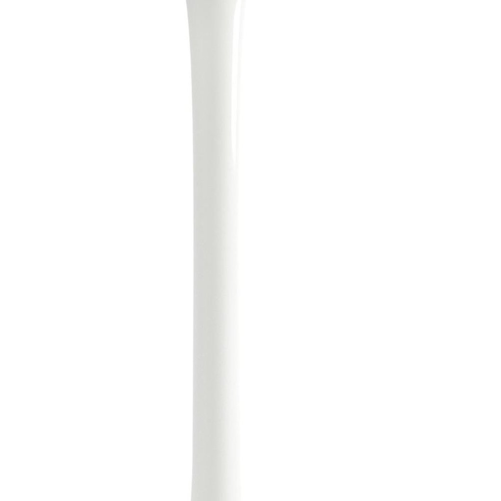 32" White Rounded Fiberglass and Metal Bar Table HomeRoots