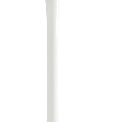 32" White Rounded Fiberglass and Metal Bar Table HomeRoots