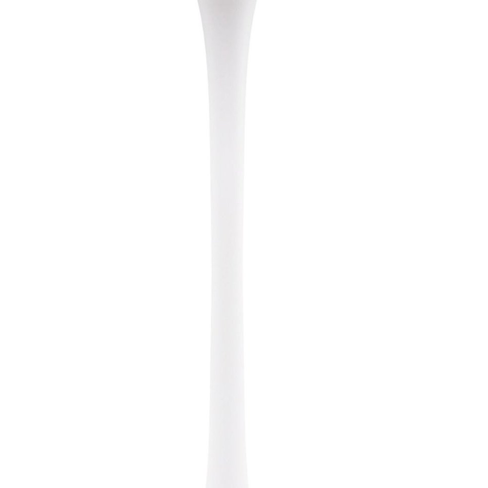 36" White Rounded Manufactured Wood and Metal Bar Table HomeRoots