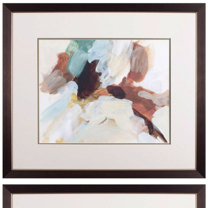 Set Of Two Earth Abstract Brown Framed Wall Art HomeRoots