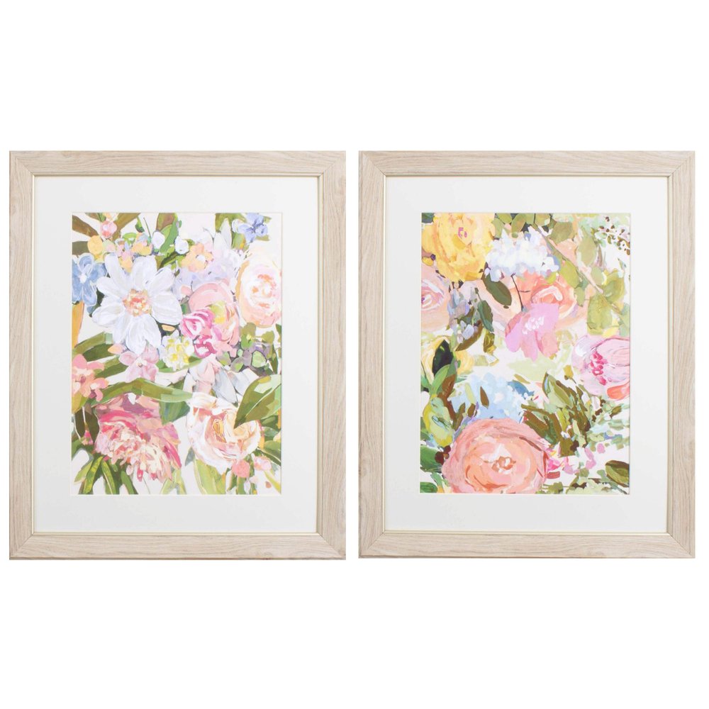 Set Of Two Abundance Plethera Brown Framed Print Wall Art HomeRoots