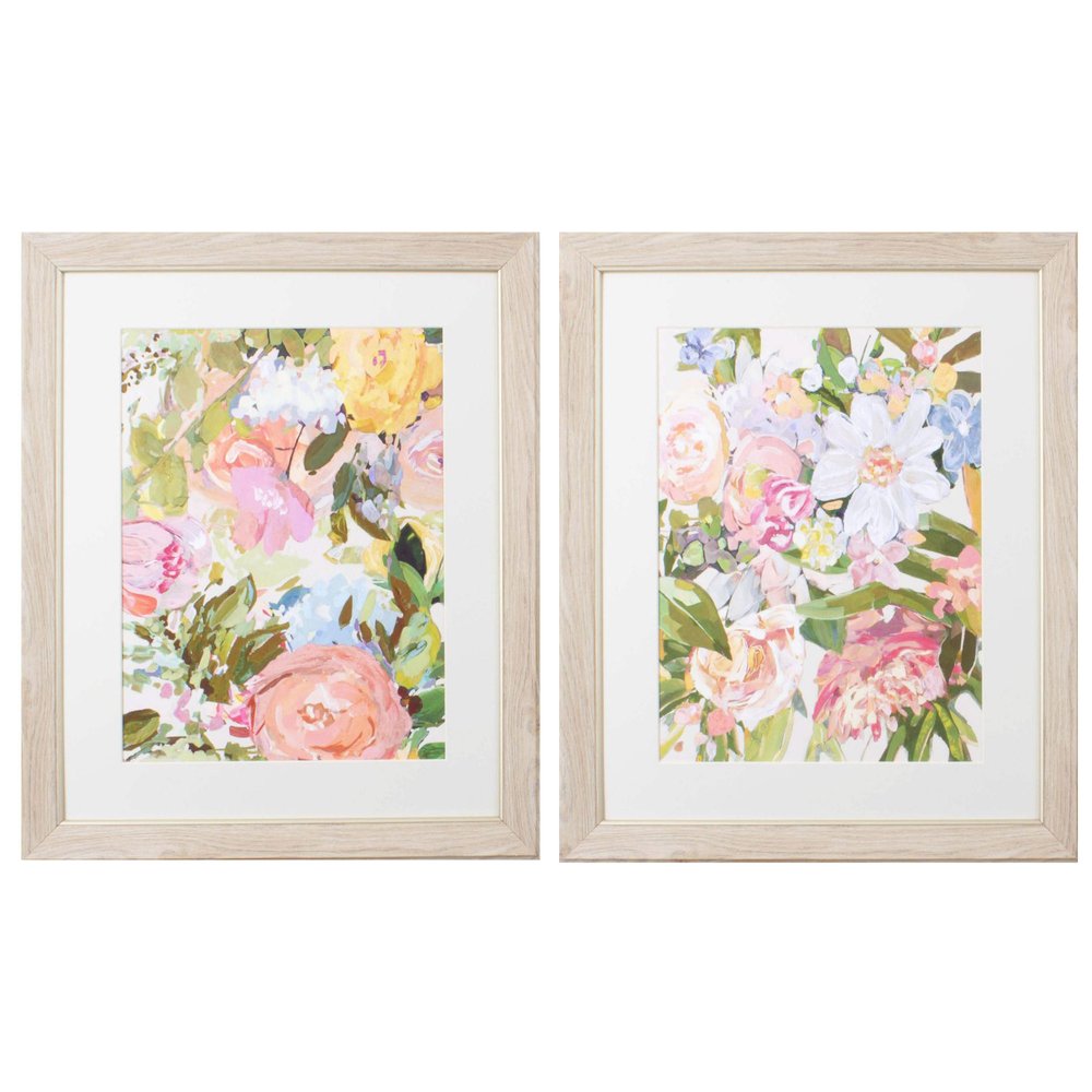 Set Of Two Abundance Plethera Brown Framed Print Wall Art HomeRoots