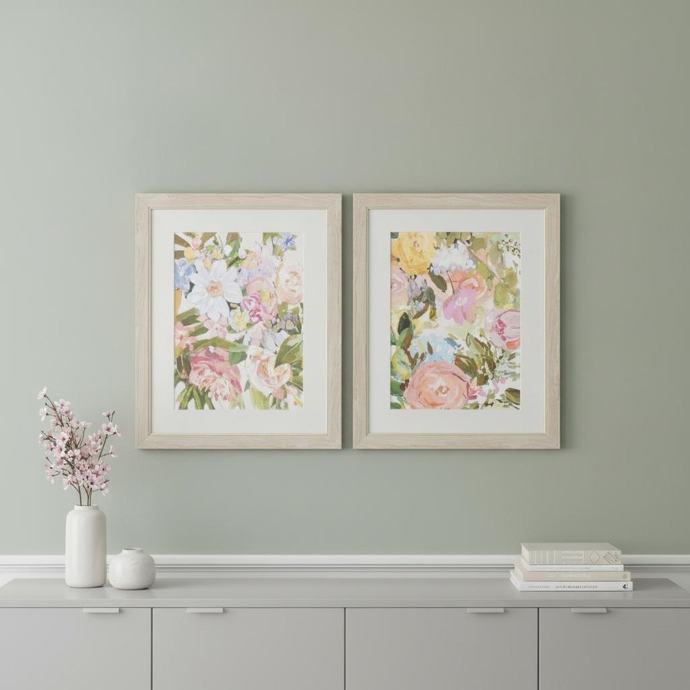 Set Of Two Abundance Plethera Brown Framed Print Wall Art HomeRoots