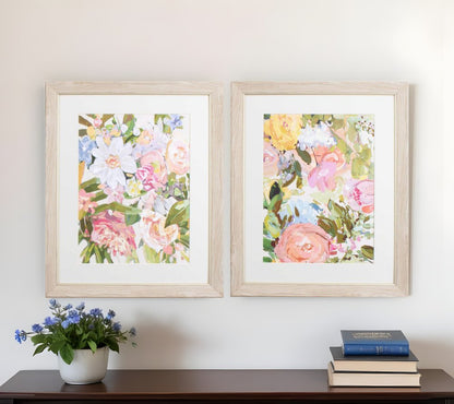 Set Of Two Abundance Plethera Brown Framed Print Wall Art HomeRoots