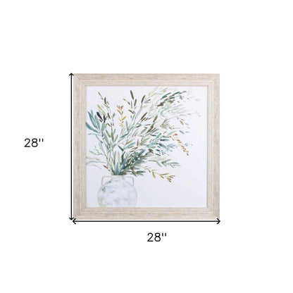 Vase of Grass I White Framed Print Wall Art HomeRoots