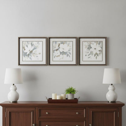 Set Of Three Modern Romance Brown Framed Print Wall Art HomeRoots