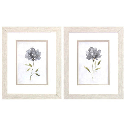 Set Of Two Botanical Beauty White Framed Print Wall Art HomeRoots