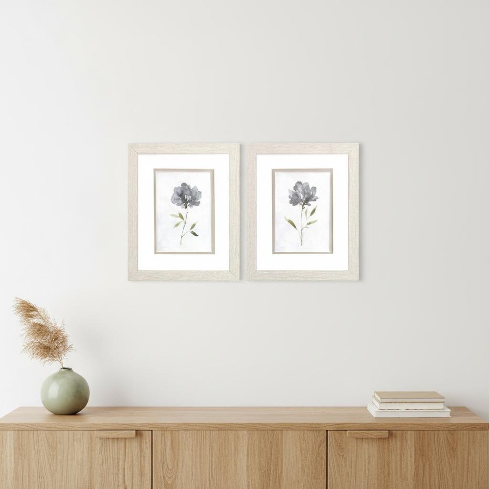 Set Of Two Botanical Beauty White Framed Print Wall Art HomeRoots