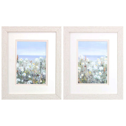 Set Of Two Wild Sea Breeze White Framed Print Wall Art HomeRoots