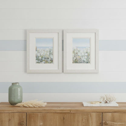 Set Of Two Wild Sea Breeze White Framed Print Wall Art HomeRoots