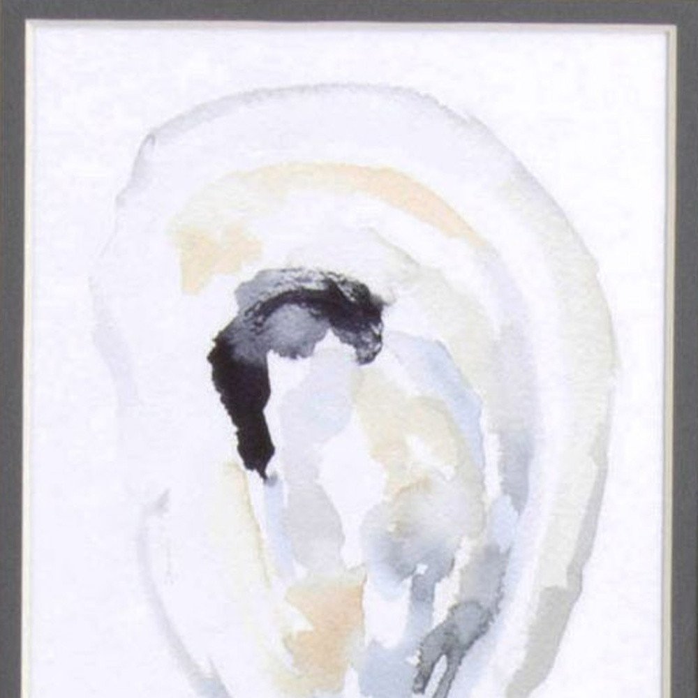 Set Of Two Oyster Shell White Framed Print Wall Art HomeRoots