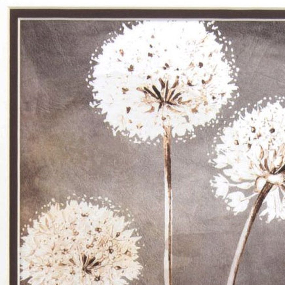 Set Of Two Dandelion White Framed Print Wall Art HomeRoots