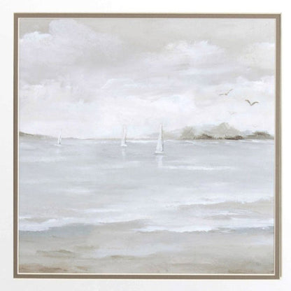 Set Of Two Sail Away White Framed Print Wall Art HomeRoots