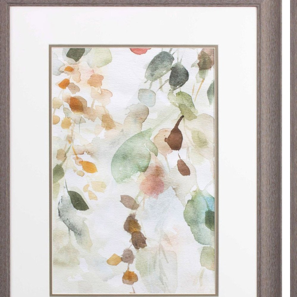 Set Of Two Cascading Nature Brown Framed Print Wall Art HomeRoots