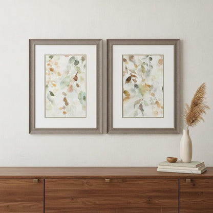 Set Of Two Cascading Nature Brown Framed Print Wall Art HomeRoots