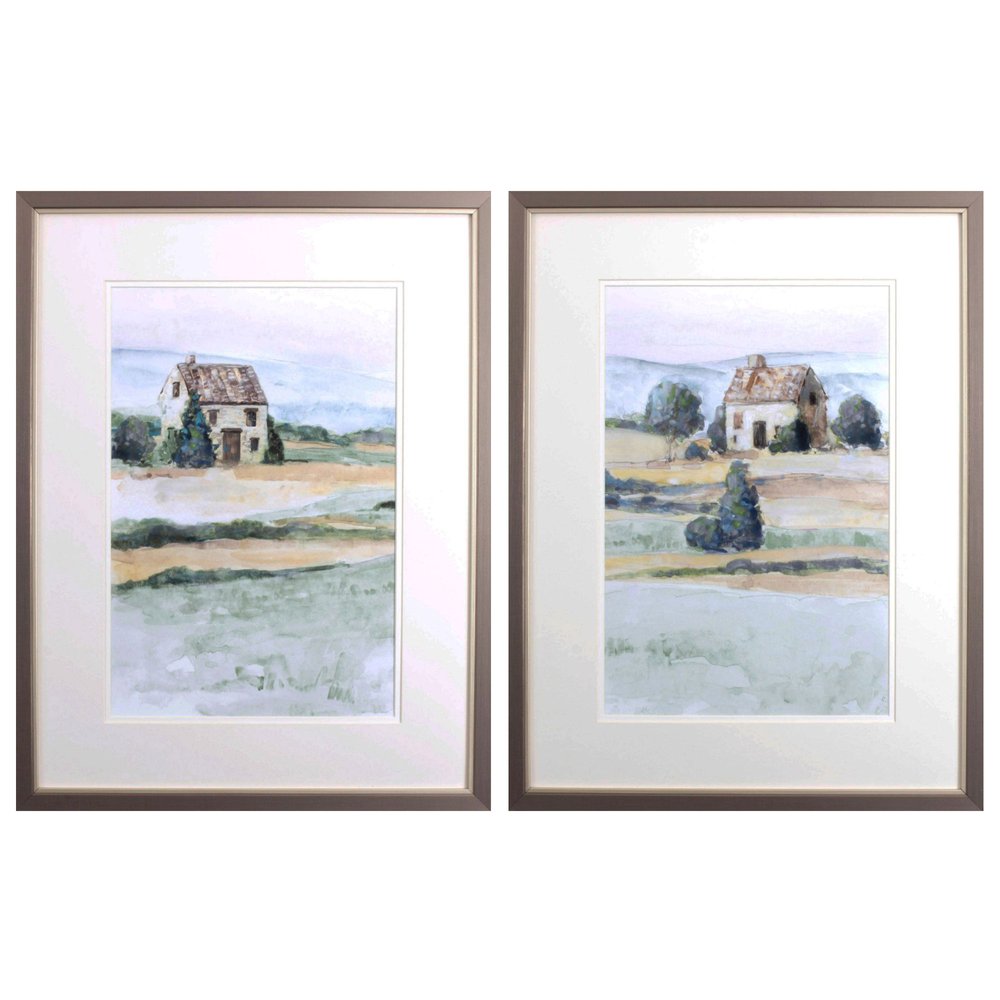 Set Of Two On the Countryside Brown Framed Print Wall Art HomeRoots