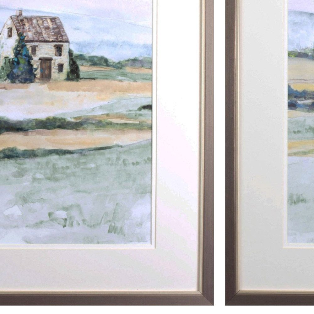 Set Of Two On the Countryside Brown Framed Print Wall Art HomeRoots
