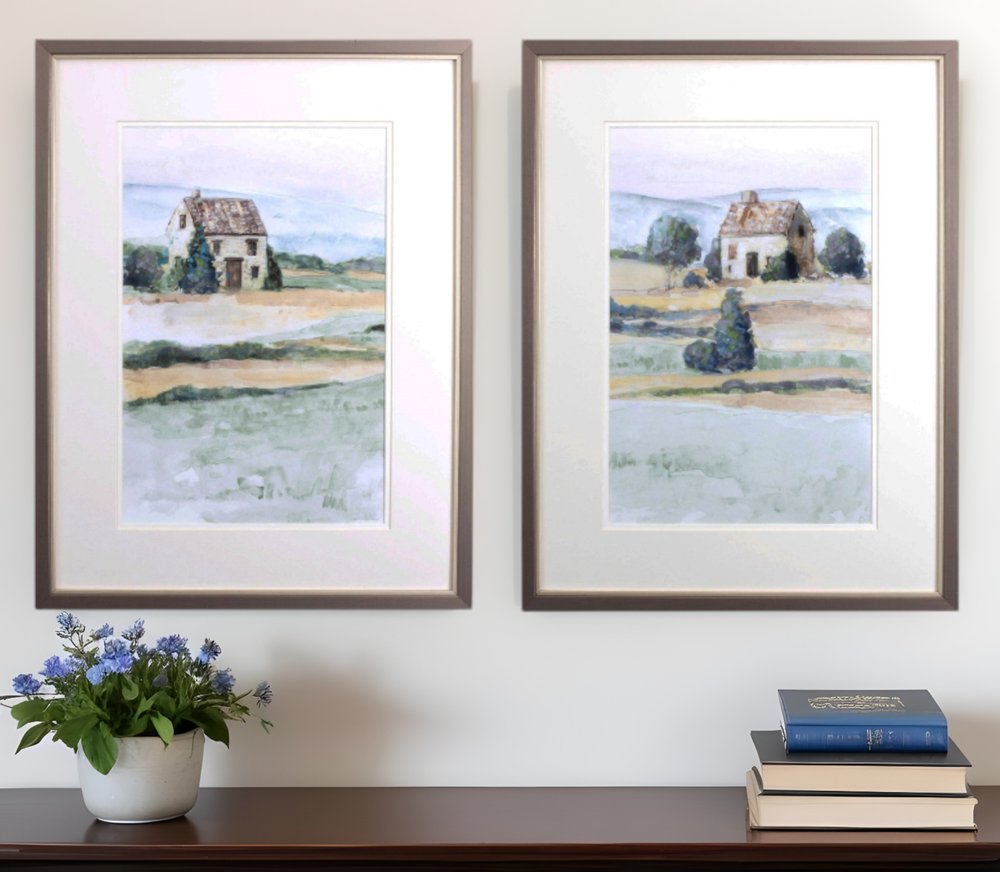 Set Of Two On the Countryside Brown Framed Print Wall Art HomeRoots