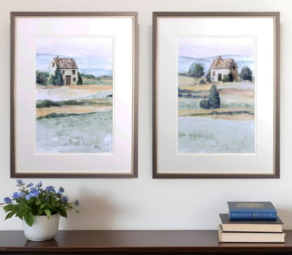 Set Of Two On the Countryside Brown Framed Print Wall Art HomeRoots