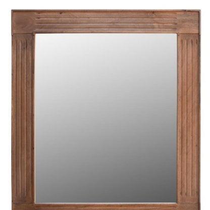 46" Brown Dresser Solid Wood Mirror HomeRoots