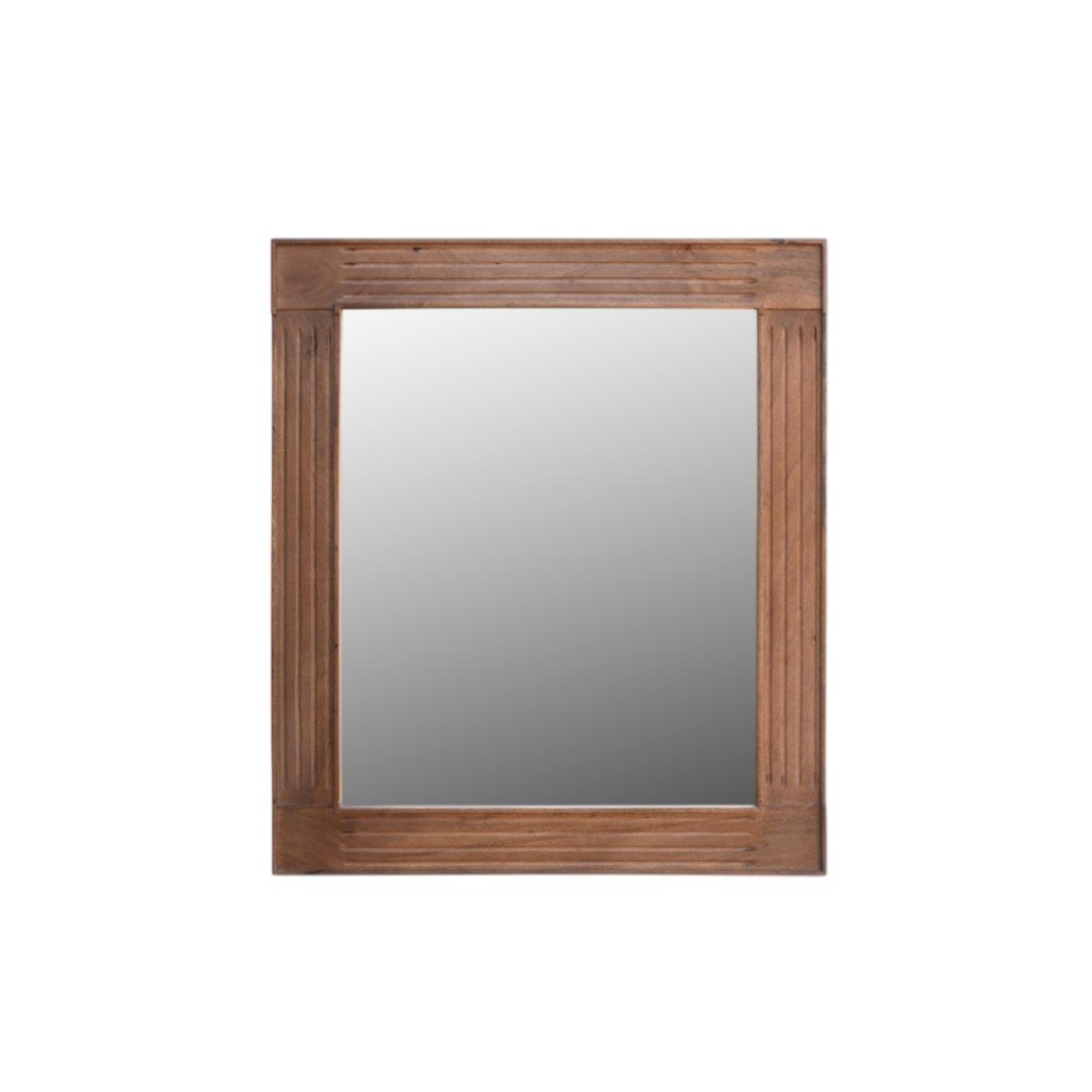 46" Brown Dresser Solid Wood Mirror HomeRoots