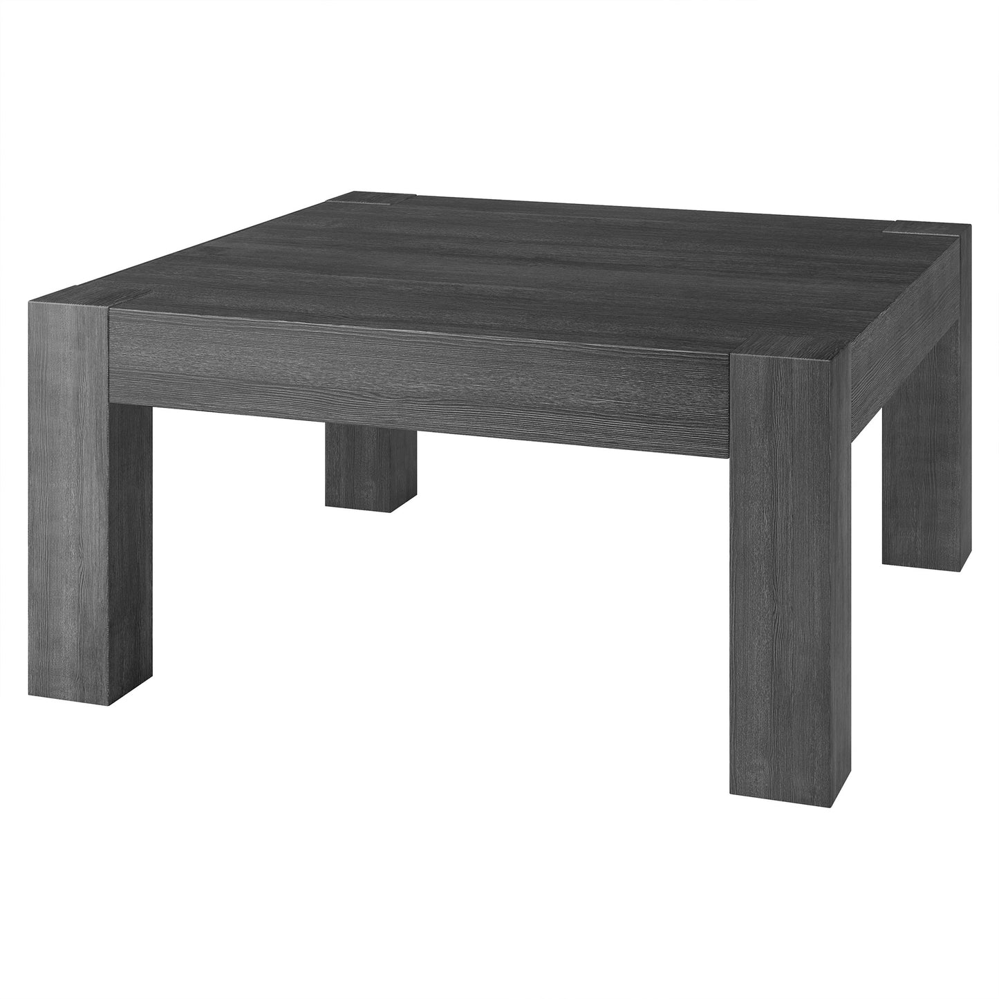 34" Gray Square Coffee Table