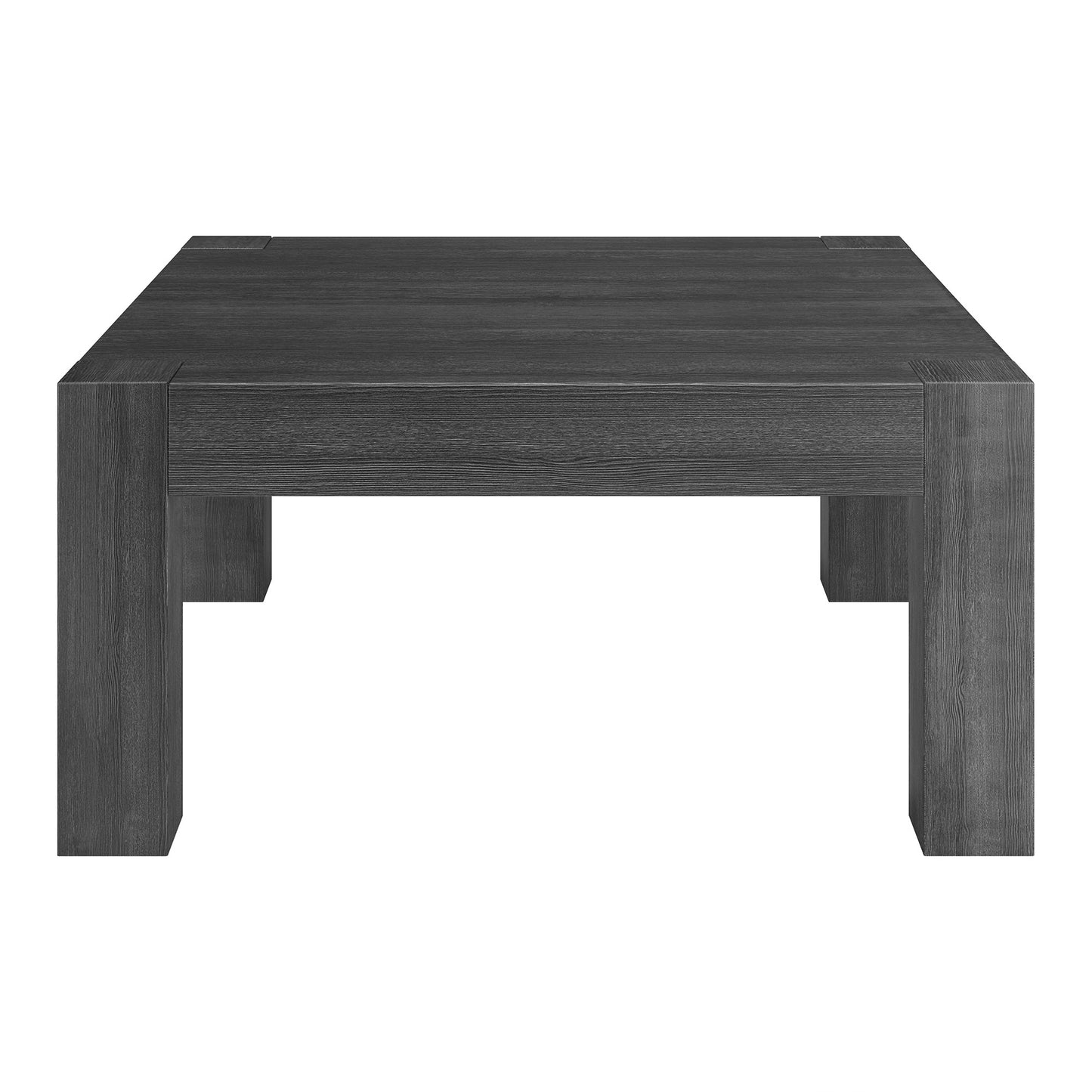 34" Gray Square Coffee Table