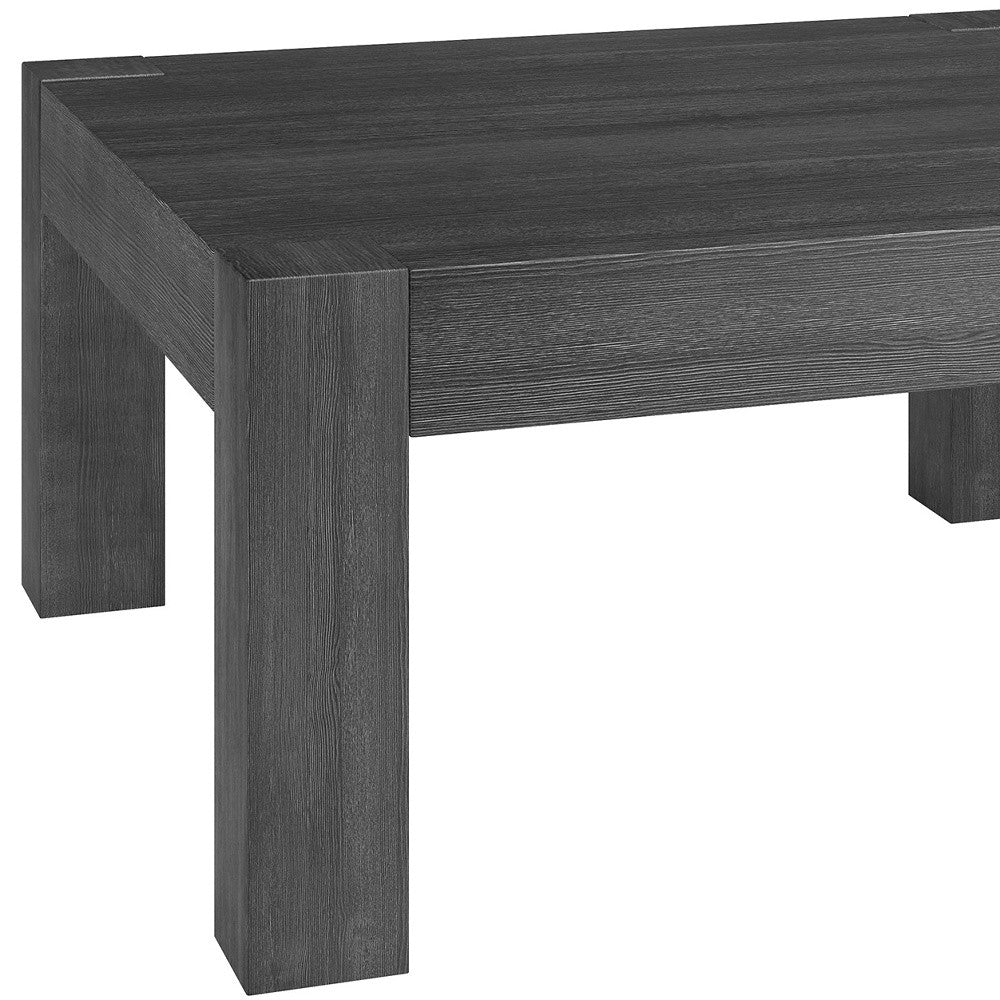 34" Gray Square Coffee Table