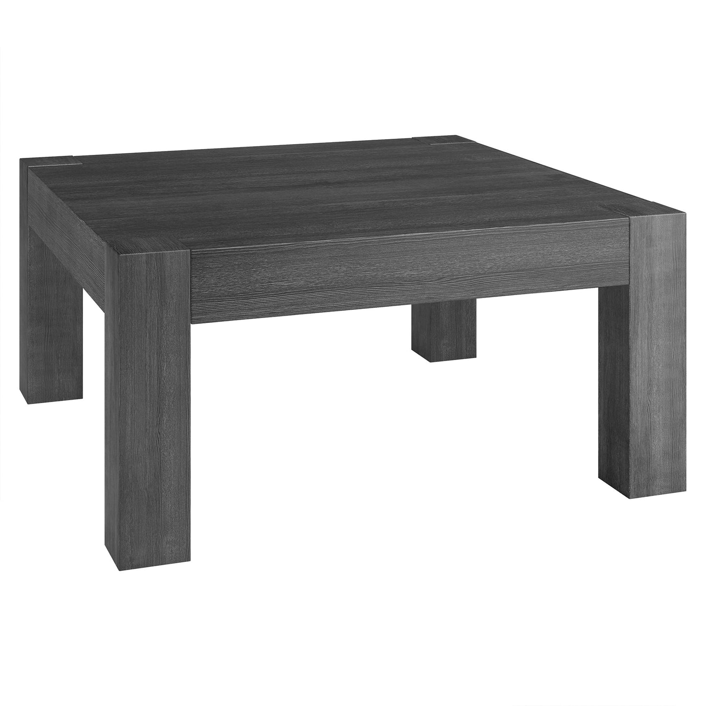 34" Gray Square Coffee Table