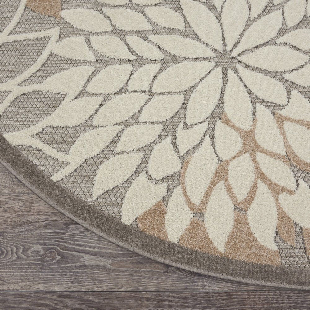 10' Gray and Ivory Indoor Outdoor Area Rug HomeRoots