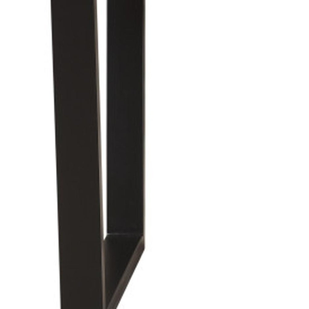 78" Brown And Black Solid Wood And Metal Dining Table HomeRoots