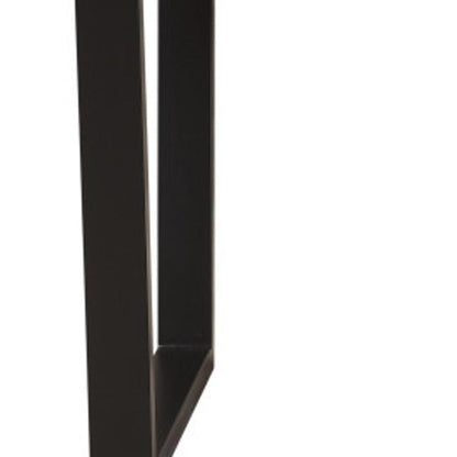 78" Brown And Black Solid Wood And Metal Dining Table HomeRoots