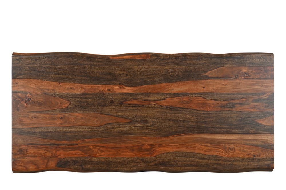 86" Dark Brown Solid Wood Dining Table HomeRoots