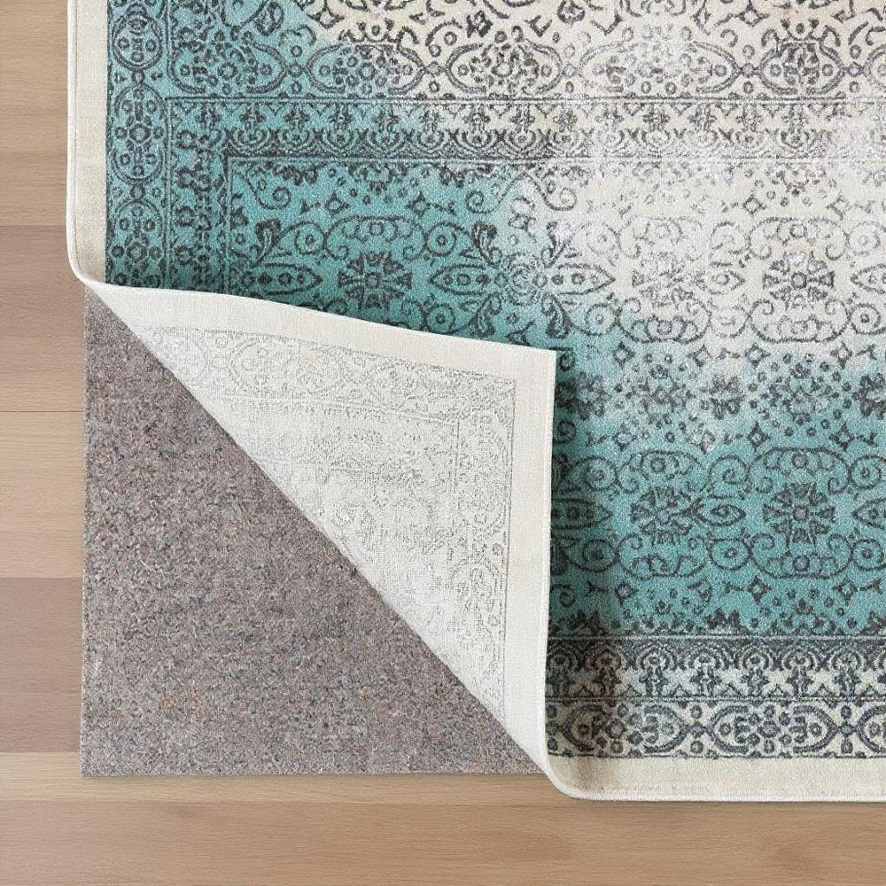 2' x 4' Gray Non Slip Rug Pad HomeRoots