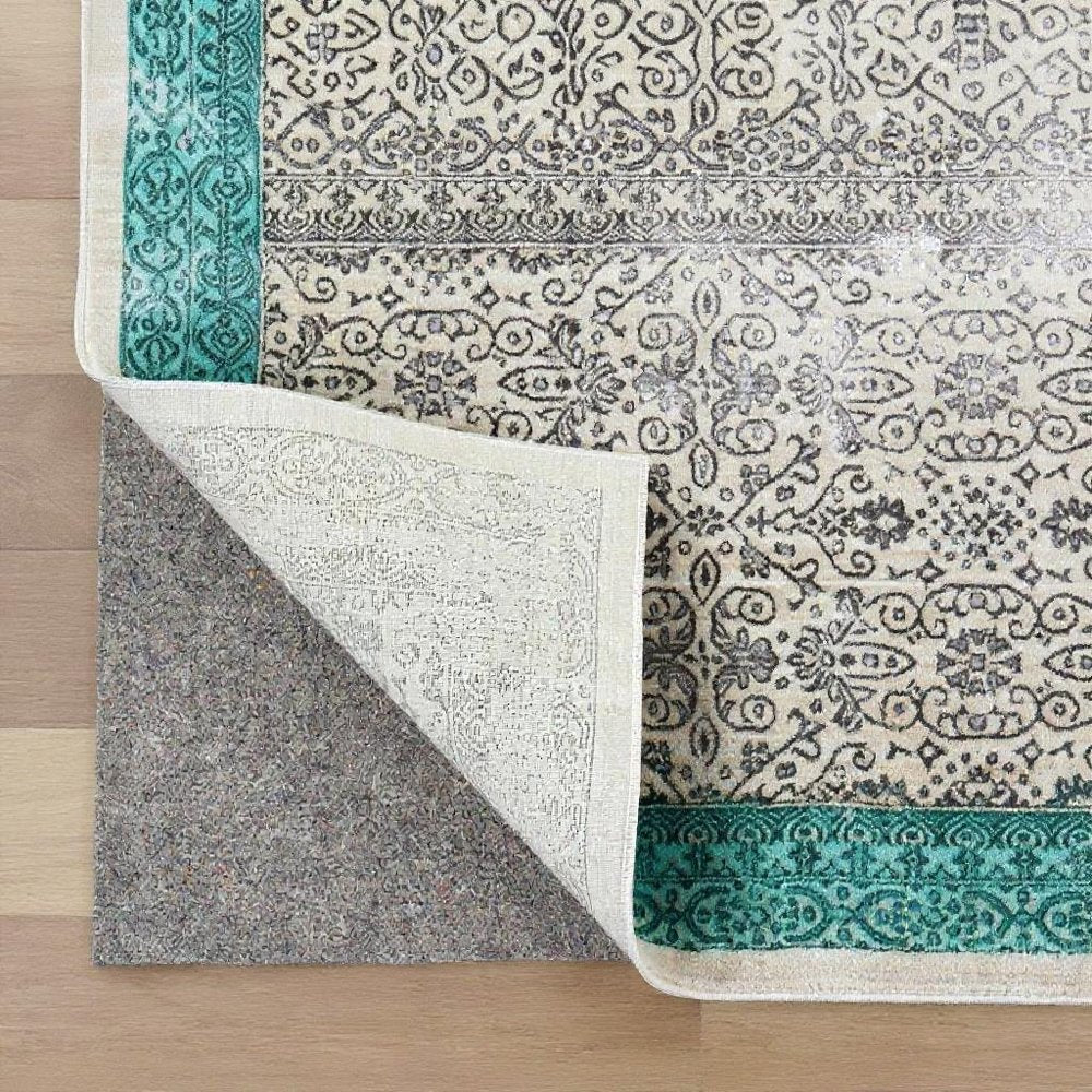 2' x 8' Gray Non Slip Rug Pad HomeRoots